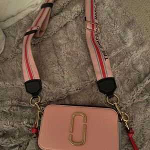 Marc Jacobs Pink Crossbody with Gold Accents